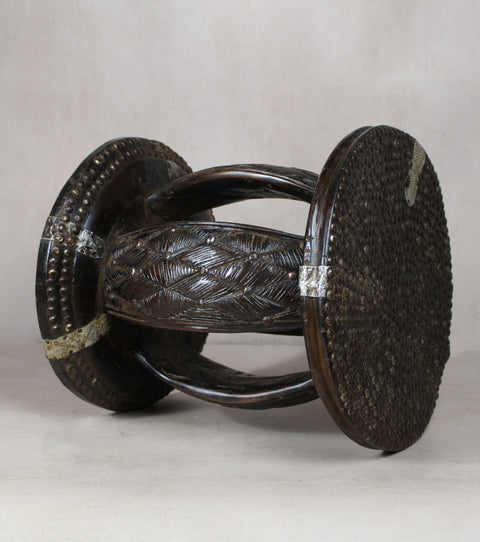 Vintage Rwanda Wood Side Table 2.1