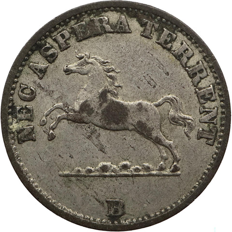 1850 6 Pfennige Kingdom of Hannover Coin Ernest Augustus I