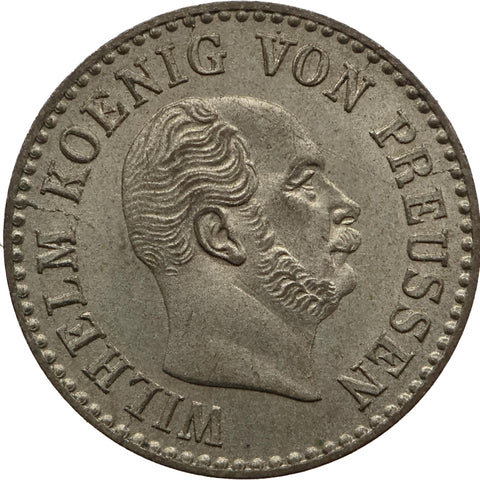 1862 A 1/2 Silbergroschen Prussia Germany Coin William I Berlin Mint