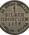 1859 1 Silbergroschen Electorate of Hesse Coin Frederick William I