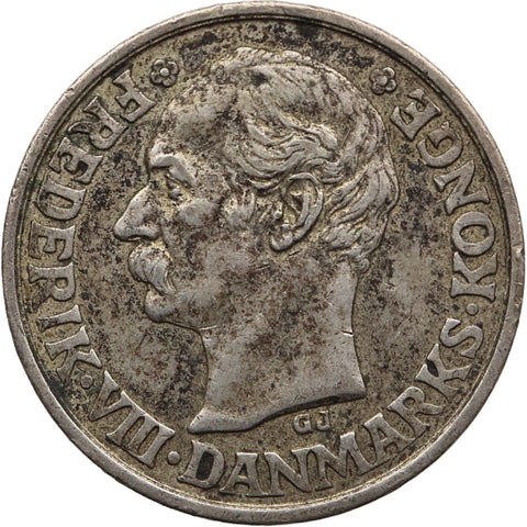 1907 25 Øre Denmark Frederik VIII Coin
