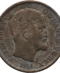1854 FF 4 Skilling Rigsmønt Frederik VII Denmark Coin