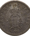 1882 10 Öre Norway Coin Silver Oscar II