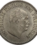 1863 A 1 Silbergroschen Kingdom of Prussia Coin William I Berlin Mint
