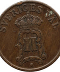 1907 1 Ore Sweden Coin Oscar II