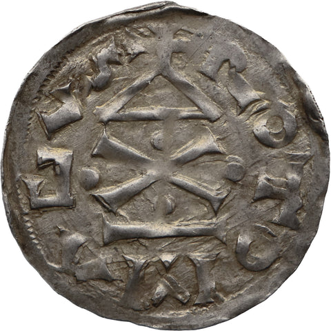 943-996 Denier Richard I Normandy Coin Rouen Mint 