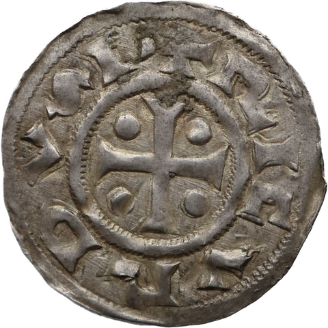 943-996 Denier Richard I. Normandie-Münze, Münzstätte Rouen