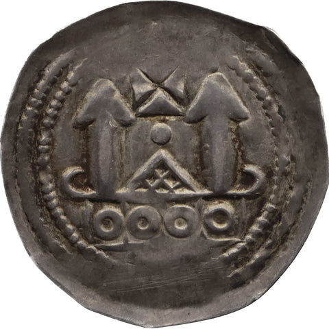 1183-1200 Denier Pfennig Adalbert III Archbishopric of Salzburg Coin