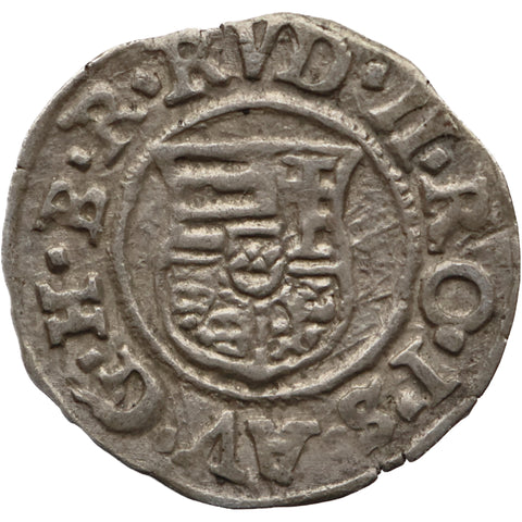 1587 Denar Rudolf of Hungary Kremnitz Mint Coin