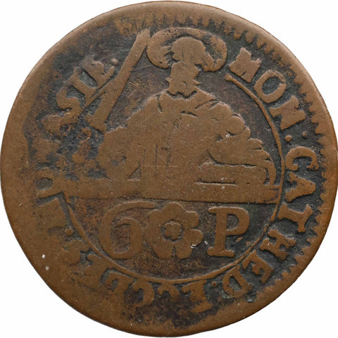 1762 6 Pfenning Münster Coin Cathedral chapter 