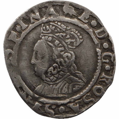 Penny-Münze von Elisabeth I., England, 2. Ausgabe, 1560–1561, Münzzeichen Martlet