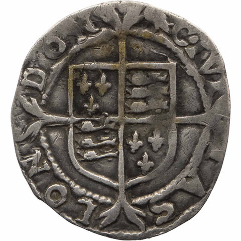 Penny-Münze von Elisabeth I., England, 2. Ausgabe, 1560–1561, Münzzeichen Martlet