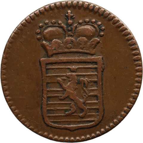 1783 Half Liard Duchy of Luxembourg Joseph II Coin
