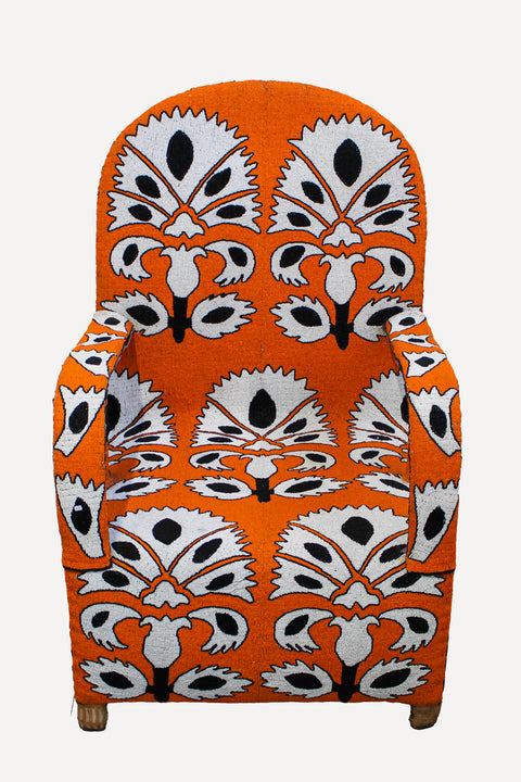 Yoruba Royal Beaded Chair 85.1