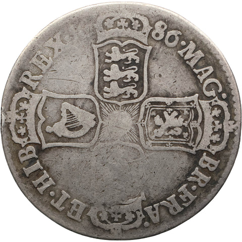1686 Half Crown James II Coin Silver UK