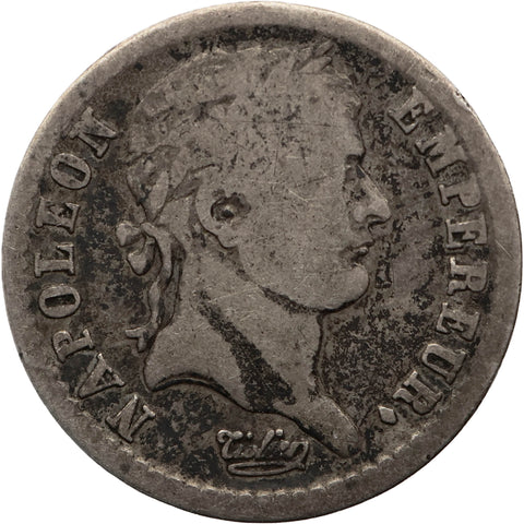 1810 A Half Franc France Coin Napoleon Bonaparte Silver Paris Mint