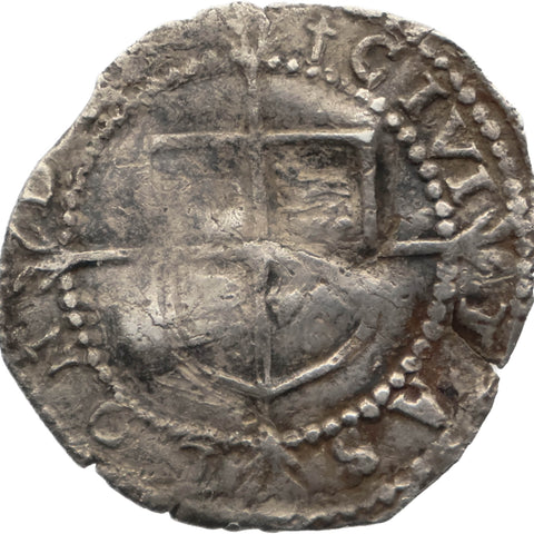 1580 - 1581 Penny Elizabeth I Coin England 5th issue Latin cross Mintmark