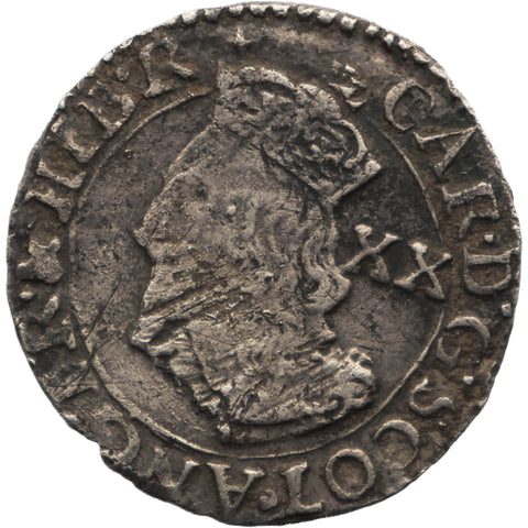 1639 – 1641 20 Pence Charles I Coin Scotland 3rd Coinage, 4th Issue