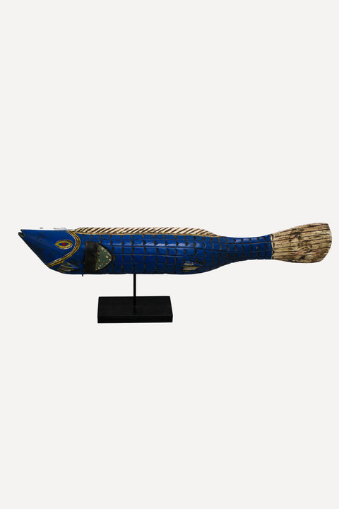 Large Bozo Puppet Fish - Mali - Blue 172.1