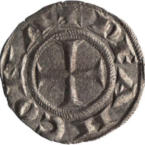 1250 – 1348 1 Denaro City of Ancona Italian States Coin