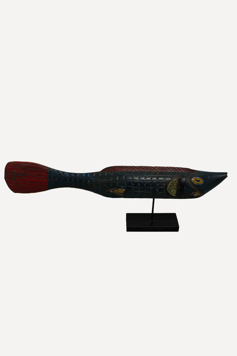 Large Bozo Puppet Fish - Mali - Blue 172.3