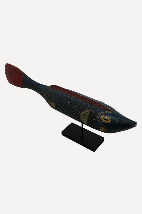 Large Bozo Puppet Fish - Mali - Blue 172.3