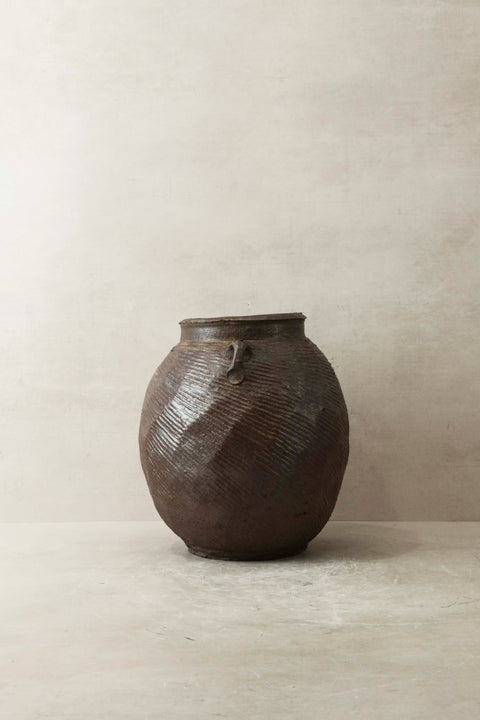 Pots à conserves anciens en faïence - AEP 4