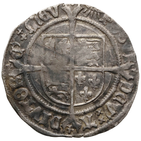 1526 - 44 Henry VIII Groat Sunburst Bust D England Coin 2nd coinage