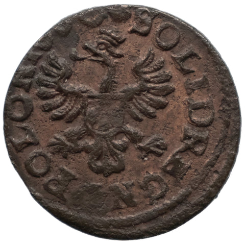 1649-1668 Szeląg Solidus Polish Lithuanian John II Casimir Vasa Coin