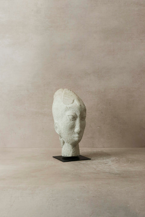 Steinkopfskulptur von Rizimu Chiwawa, Simbabwe - 31.07