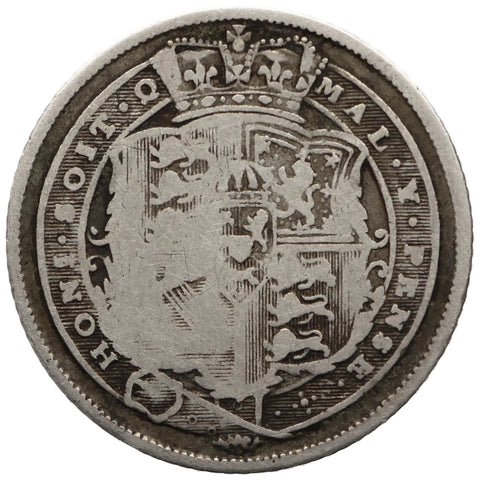 1820 6 Pence George III UK Coin Silver