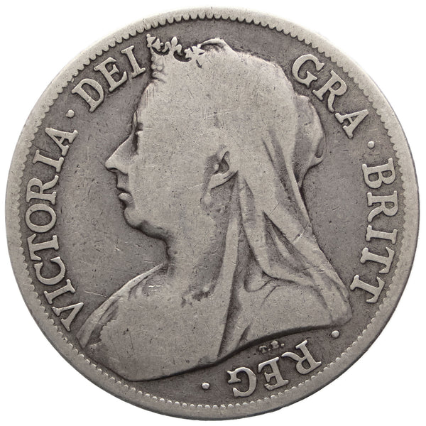 1896 Half Crown Victoria Münze UK Silber