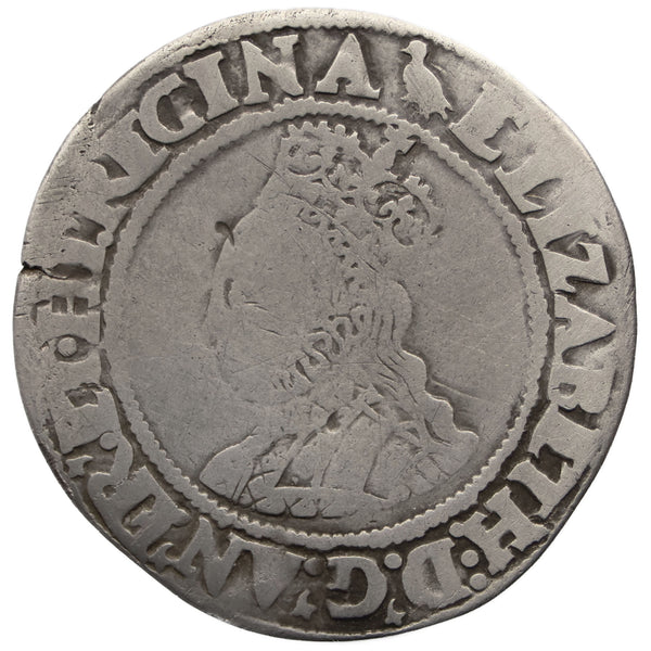 1560-1561 Shilling Elizabeth I Coin England Martlet mm 2nd issue