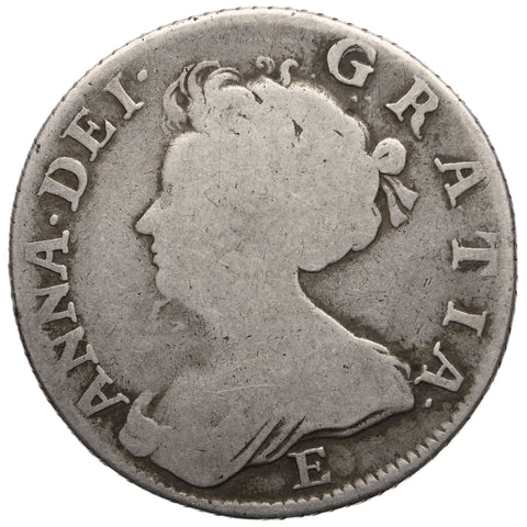 1707 Shilling Anne Coin Edinburgh Mint UK 2nd bust