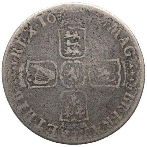 1696 Shilling William III UK Coin Silver