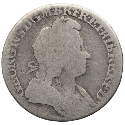 1723 Shilling George I Coin UK Silver SS and C in angles 2nd bust