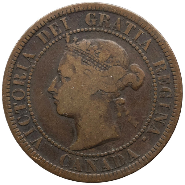 1888 One Cent Canada Queen Victoria Coin