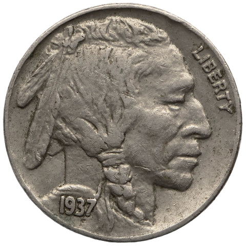 1937 5 Cents United States Coin Buffalo Nickel Philadelphia
