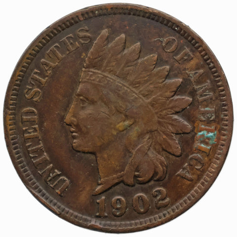 1902 One Cent United States Indian Head US Coin
