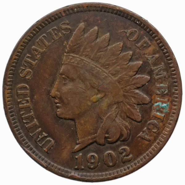 1902 One Cent United States Indian Head US Coin