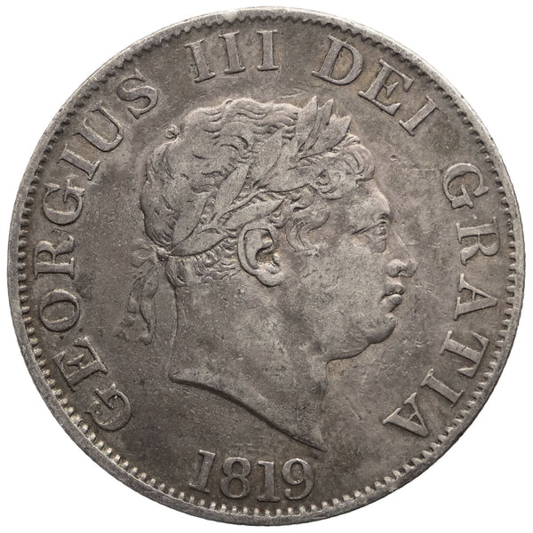 1819 Half Crown George III Coin UK Silver 2nd portrait