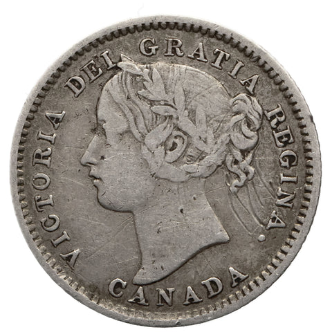 1899 10 Cents Canada Coin Victoria Silver small 99