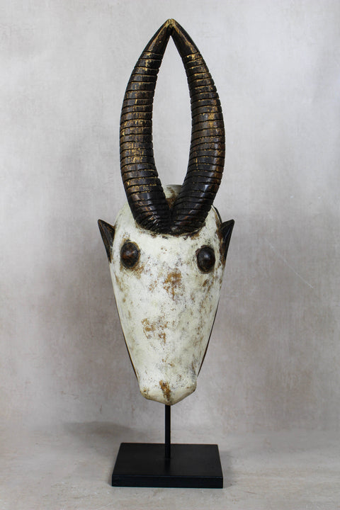 Kwele Ridged-Horn Antelope Mask – Gabon - 110.1