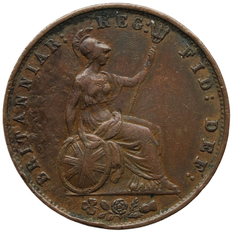1853 Half Penny Victoria UK Coin