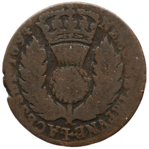 1694 1 Bodle Scotland Coin William and Mary