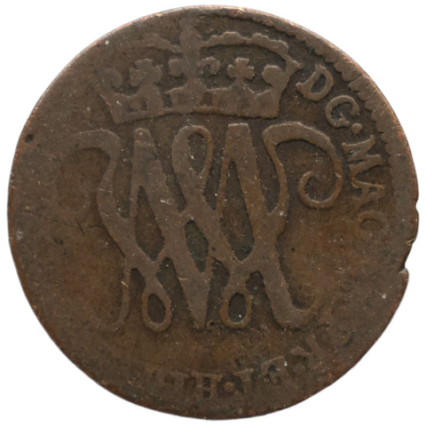 1694 1 Bodle Scotland Coin William and Mary