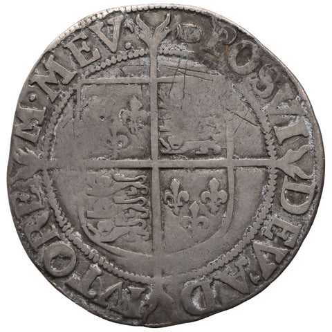 1592 - 1595 Shilling Elizabeth I Coin England 6th issue Tun mm