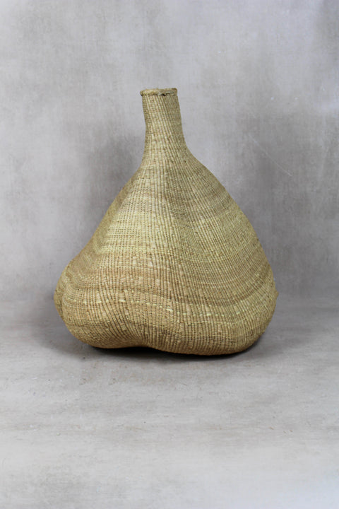 Garlic Gourd woven basket - Zimbabwe - 18.9