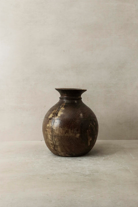 Vintage Teak Vase - 57.5