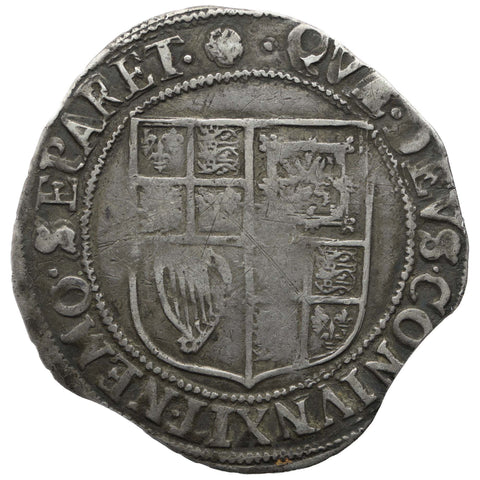 1605-1606 Shilling James I England Coin 2nd issue, 3rd bust, mm Rose Silver